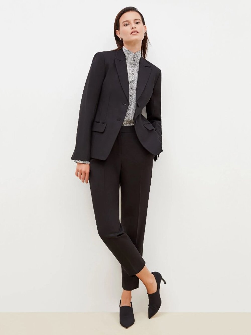 MM La Fleur Bennett Blazer Black Size 4 EUC